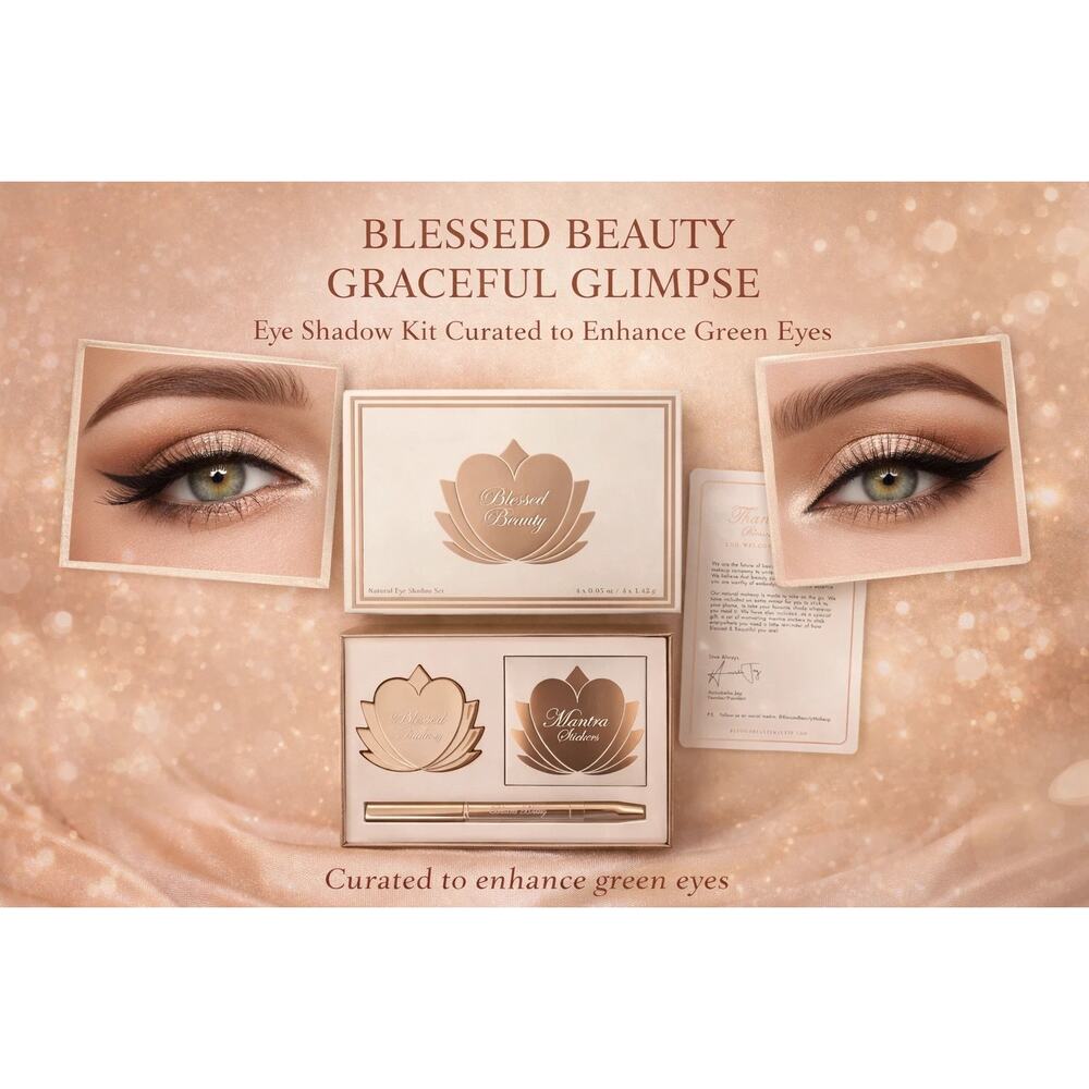 Blessed Beauty – “Graceful Glimpse” (For Green Eyes) Eyeshadow Palette Set